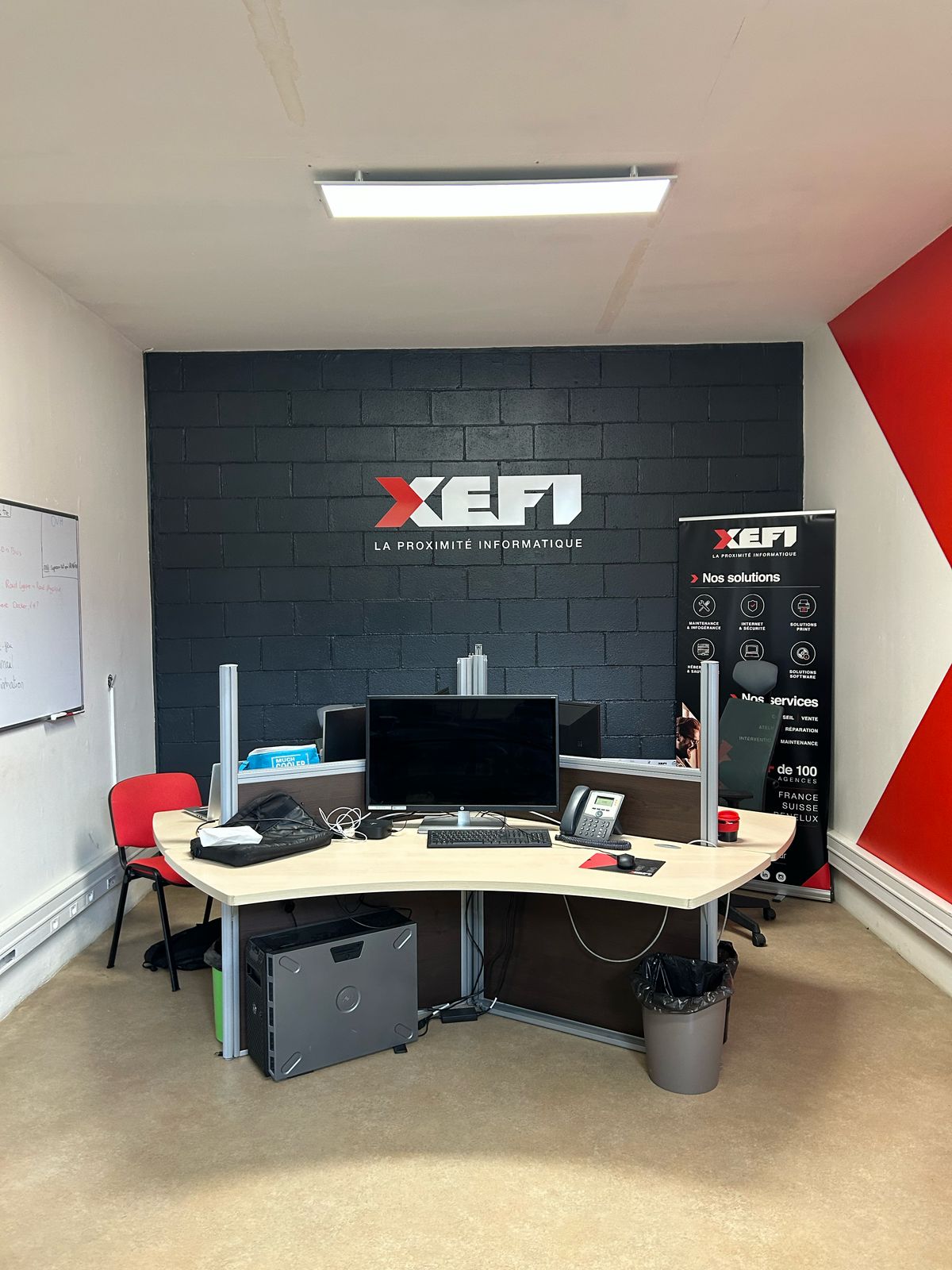 Bureau de l'équipe informatique XEFI